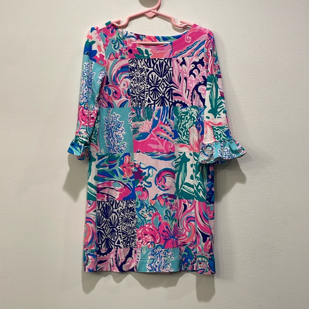 Lilly Pulitzer Girls 3/4 sleeve dress Size S